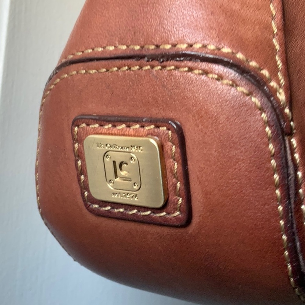 Liz Clairborne Brown Leather Crossbody - Picture 5 of 9